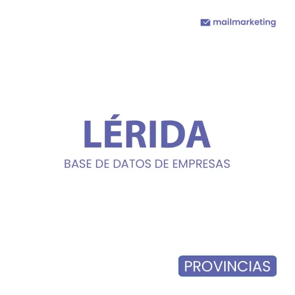 Base de Datos de Empresas con email y teléfono Cataluña - Lleida