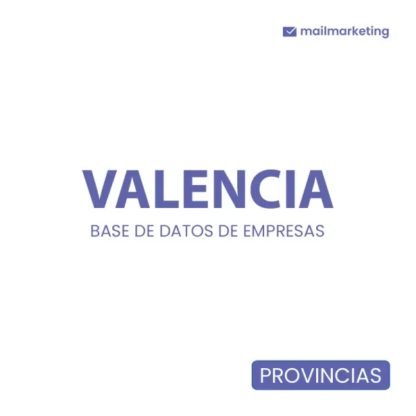 Base de Datos de Empresas con email y teléfono Comunidad Valenciana - Valencia